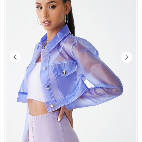 Purple Transparent Jacket 